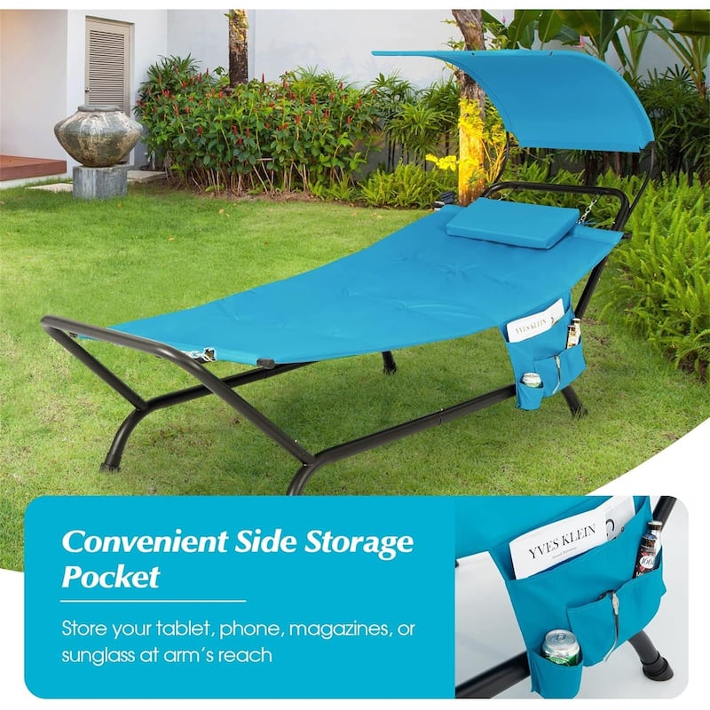 Patio Hanging Chaise Lounge Chair