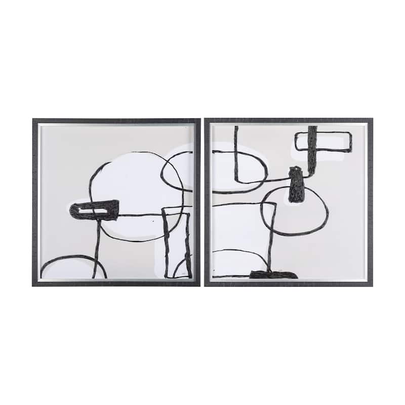 Neutral Shapes II Framed Art Print