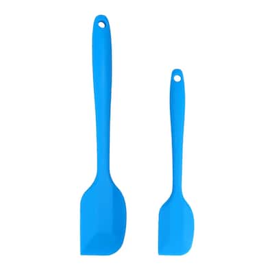 Silicone Non Stick Spatula Set 2 Pcs Heat Resistant Turner