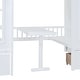 preview thumbnail 17 of 18, Full over Full Bunk Bed With Changeable Table,Bunk Bed Turn into Upper Bed and Down Desk