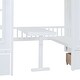 preview thumbnail 37 of 38, Full over Full Bunk Bed With Changeable Table,Conversation Desk