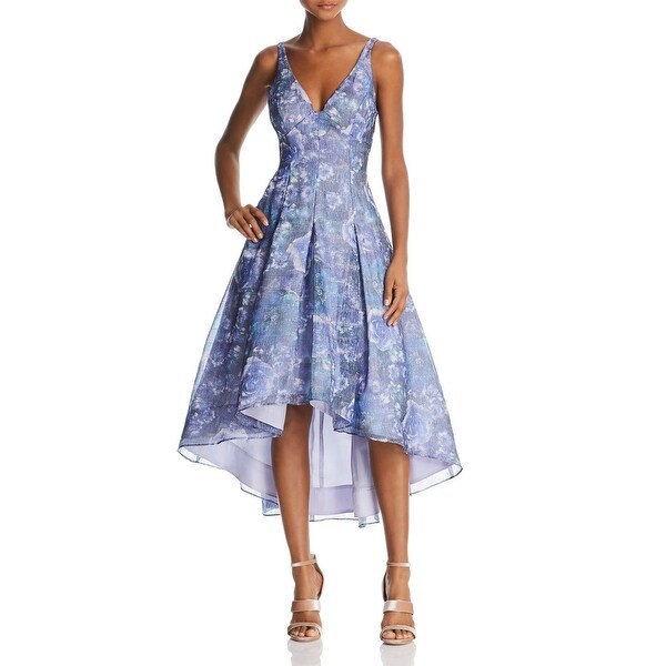 aidan mattox floral dress