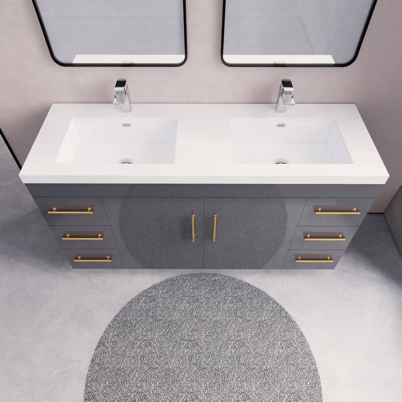 Eliza 60'' Freestanding Vanity with Double Sink