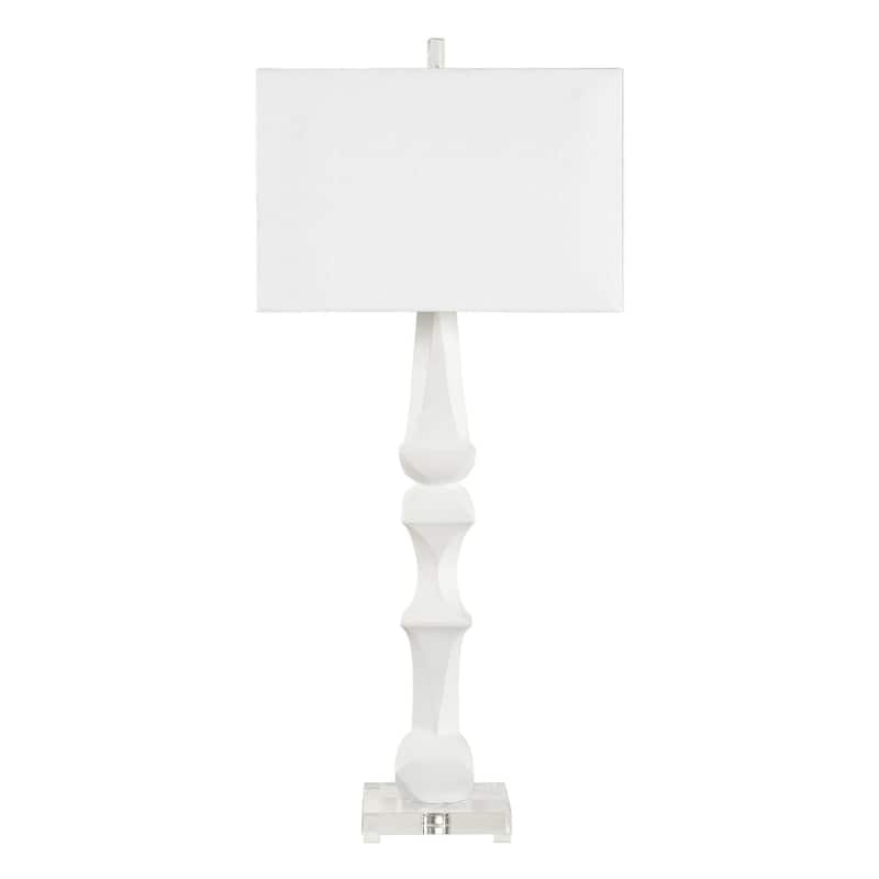 Uttermost Mayme White Table Lamp - 17.00" W x 37.50" H x 10.00" D