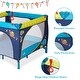 preview thumbnail 9 of 11, Kinbor Baby Playard Portable Playpen with Mattress Fordable Activity Safety Play for Toddler Boys Girls Fun Time 39inch x 39inch