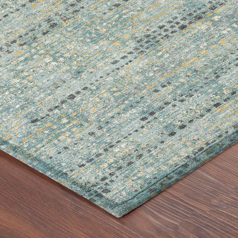 Machine Washable Indoor/ Outdoor Casual Kersey Chantille Rug