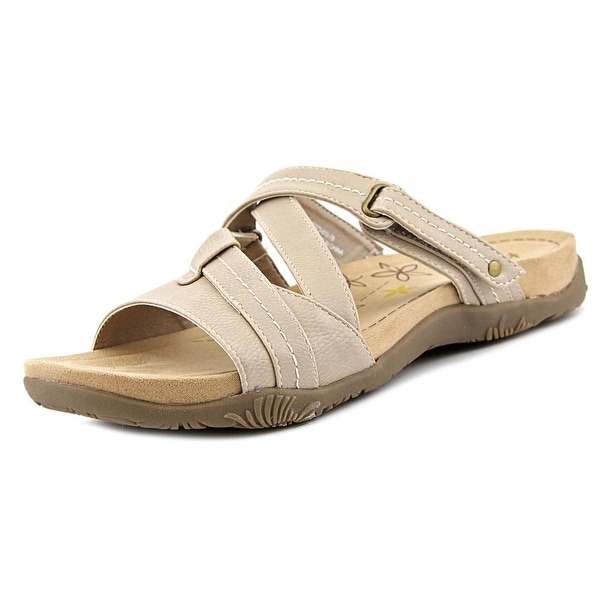 Kim Rogers Haddey Women Open Toe Synthetic Nude Slides Sandal
