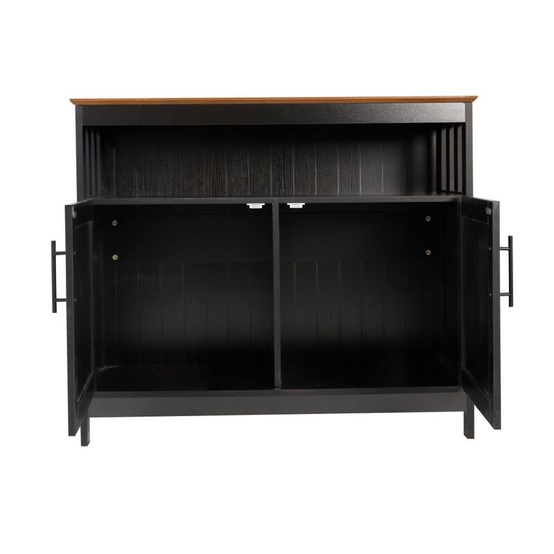 Traditional Sideboard and Buffet with Open and Closed Storage