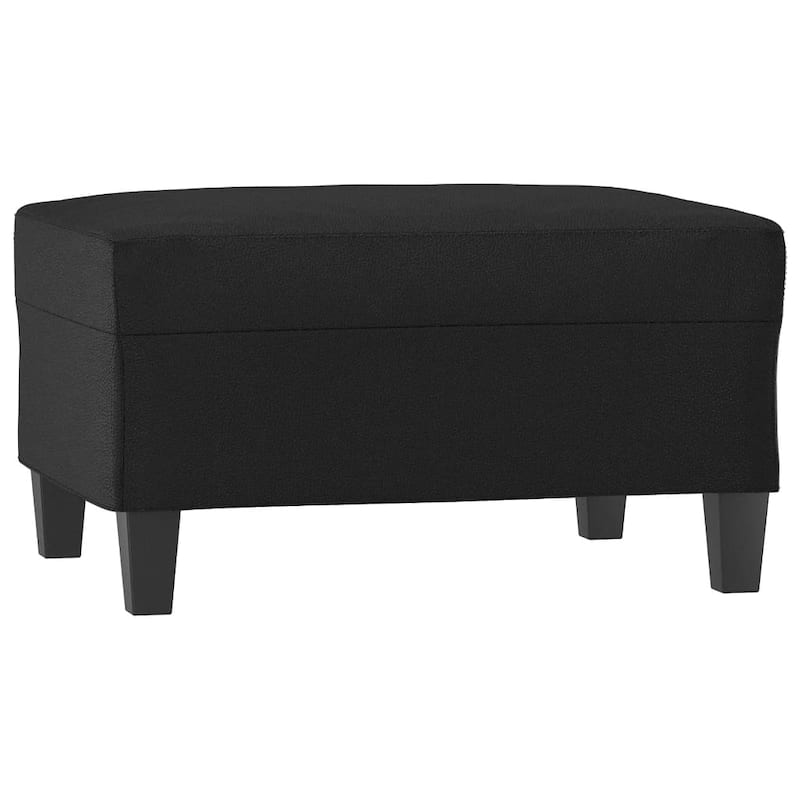 vidaXL Footstool Modern Ottoman Footrest for Living Room Bedroom Faux Leather