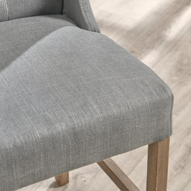 The Gray Barn Flying Hawk Tufted Upholstered 24-inch Counter Stool