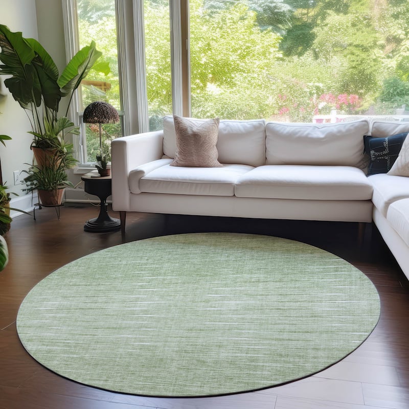 Machine Washable Indoor/ Outdoor Chantille Ombre Stripes Rug