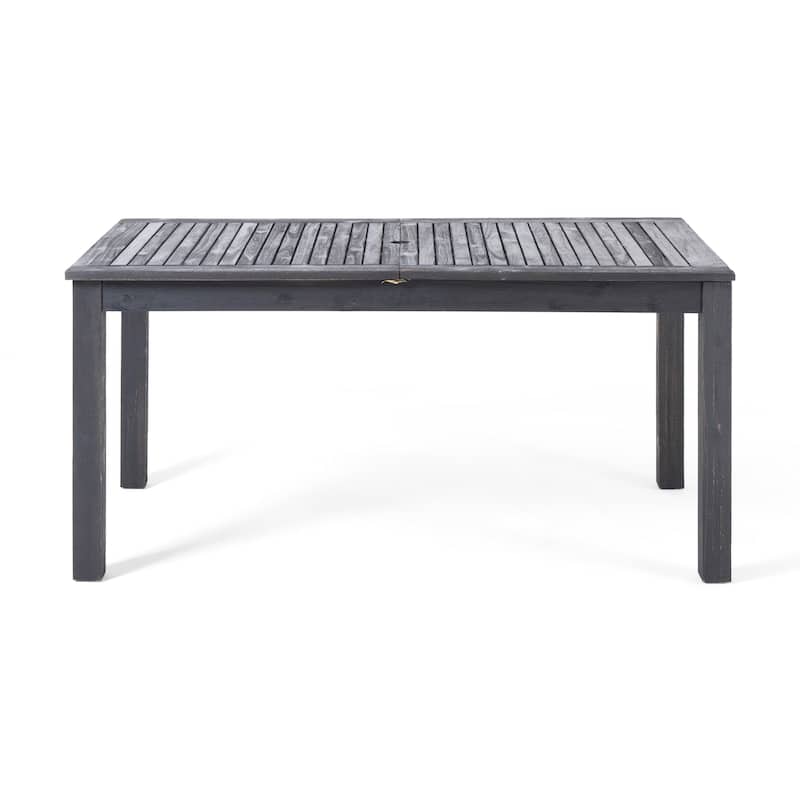 Elmar 9 Piece Outdoor Wood/Wicker Extending Dining Set by Christopher Knight Home