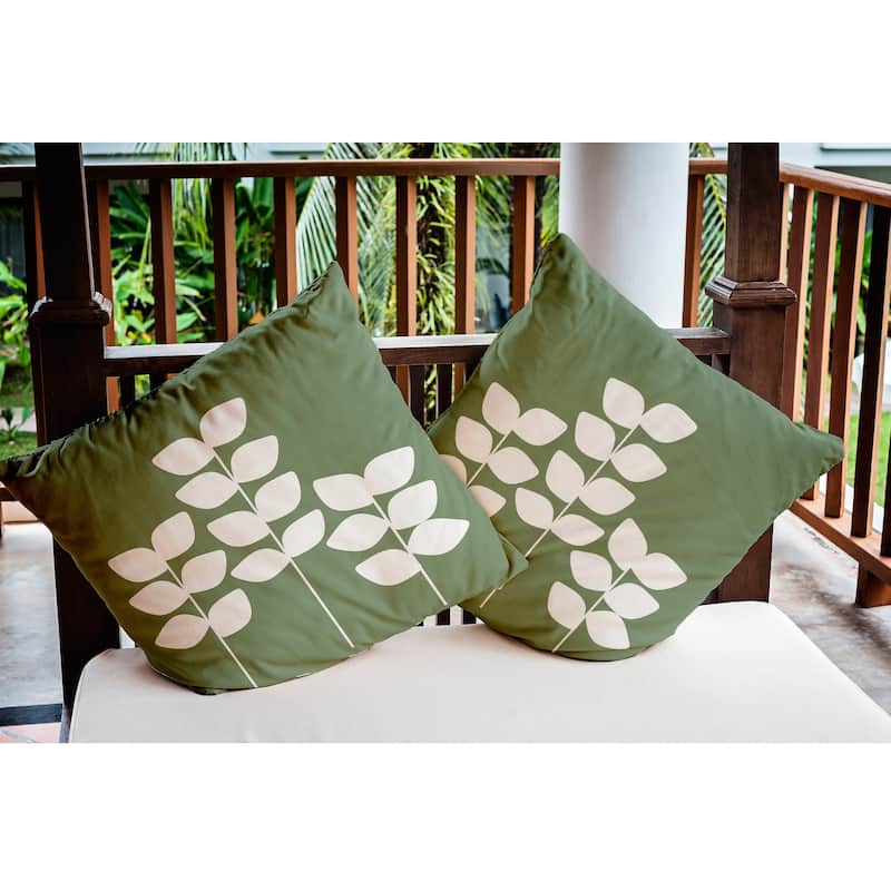 Simple Stems Indoor/Outdoor Throw Pillow