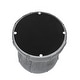 preview thumbnail 9 of 11, Adeco Modern Velvet Round Ottoman With Gold Metal Band