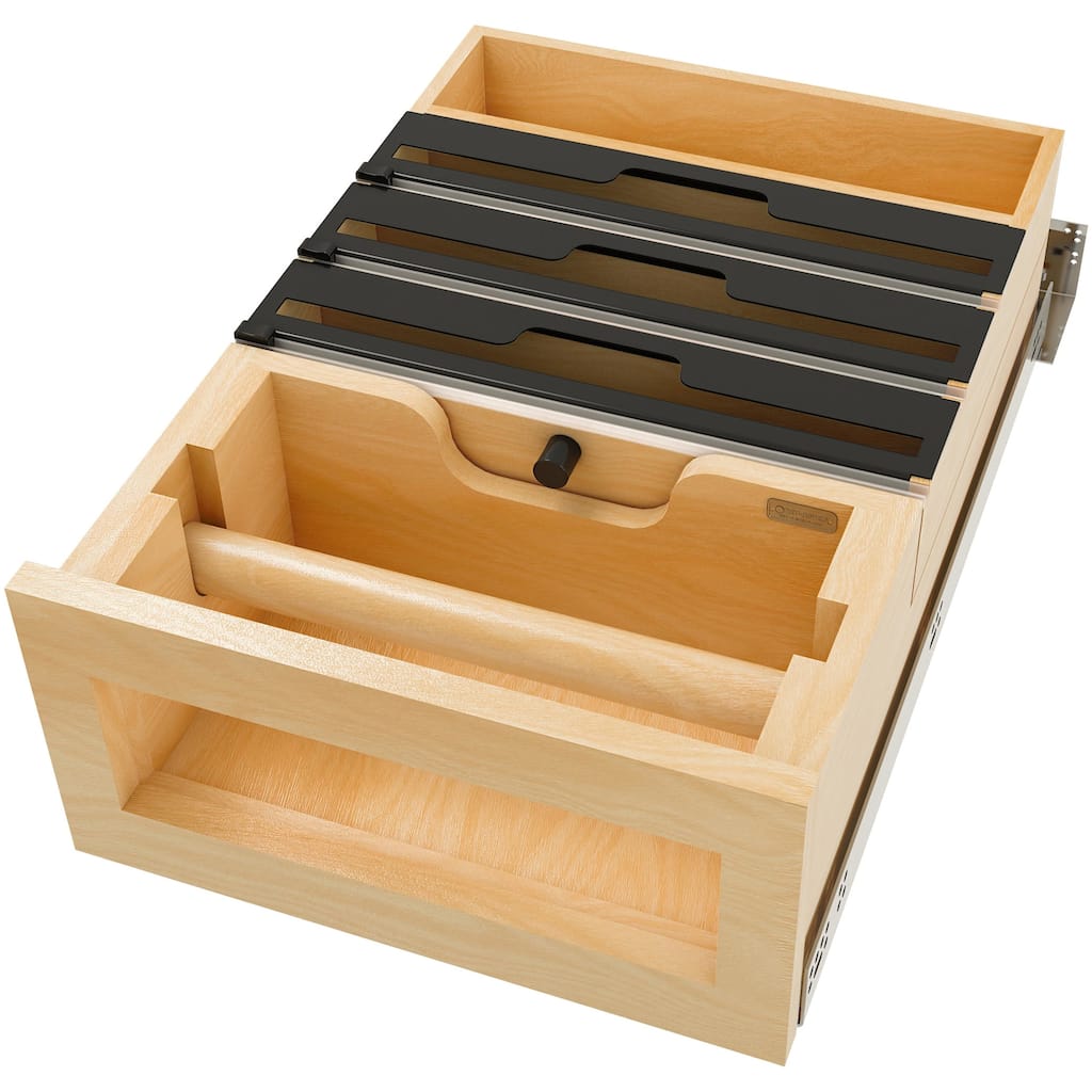 Rev-A-Shelf 4PTTD-18HSC-1 Wood Classics 15" Wide 5-Compartment Drop-In