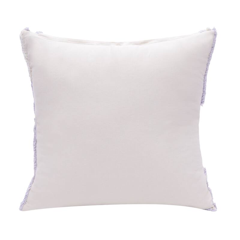 Sevita Stacy Garcia Abstract Geometric Shag Decorative Throw Pillow