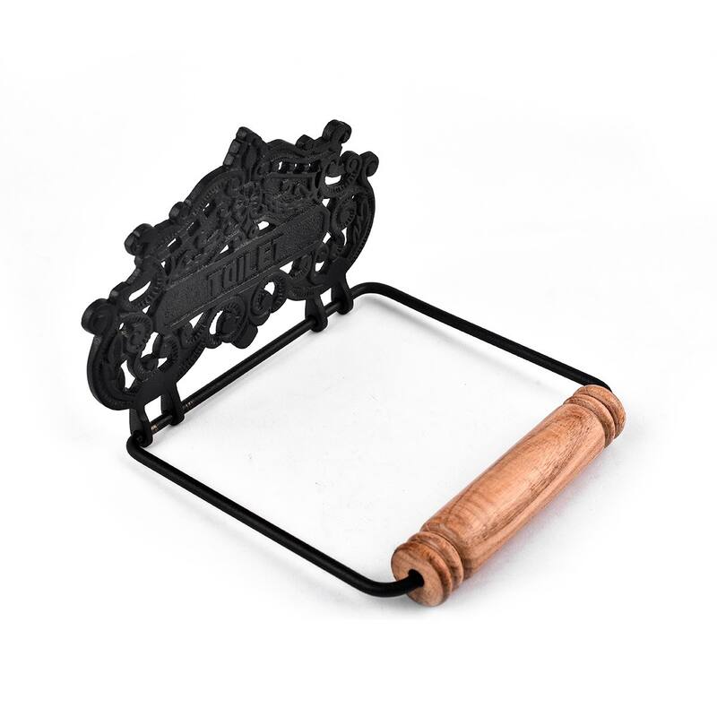 Black Aluminum Toilet Paper Holder Stand Wall Mount 5.9" Toilet Paper Roll Holder with Mounting Hardware