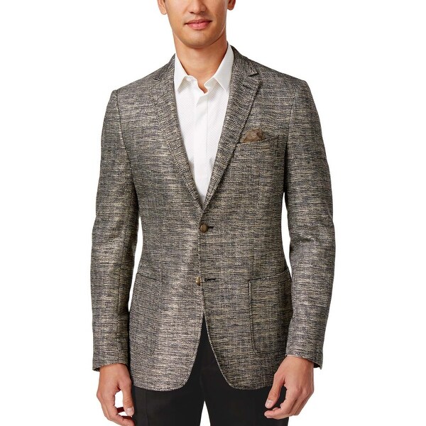 Shop Tallia Orange Mens Slim Fit Shiny Sportcoat Blazer 42 ...