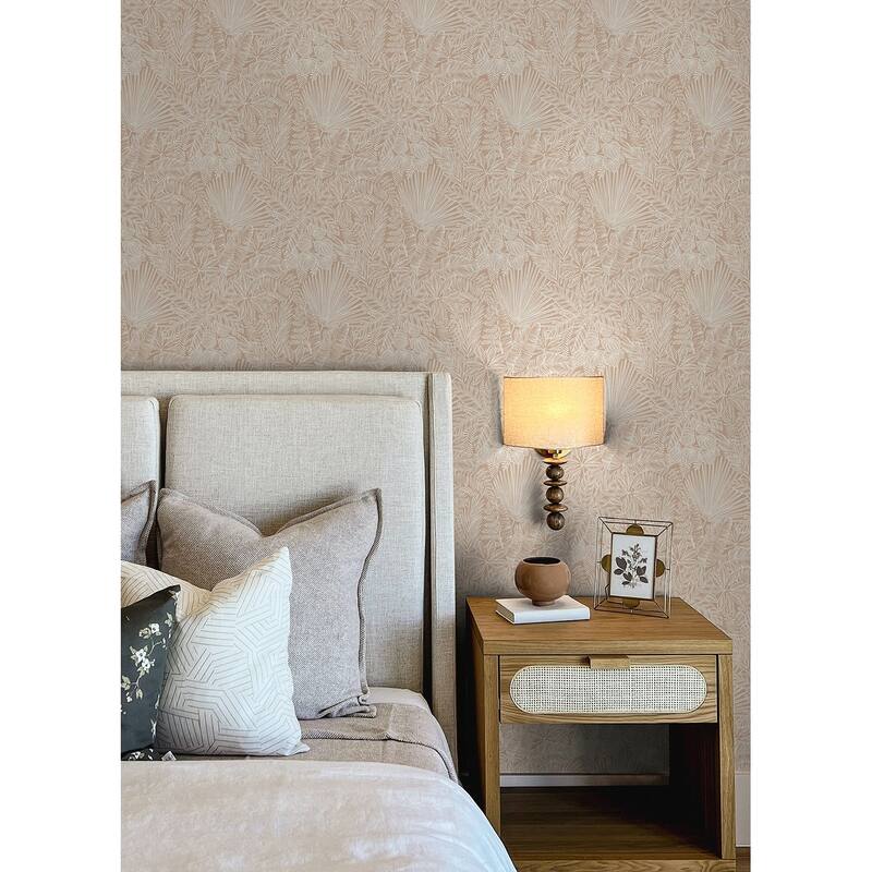 A-Street Prints Vita Blush Botanical Wallpaper
