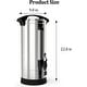 preview thumbnail 7 of 11, Commercial Coffee Urn, Large Coffee Urn Stainless Steel
