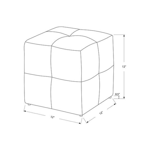 Set of 2 Kids White Leather Look Ottomans Bed Bath & Beyond 36107993