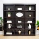 preview thumbnail 1 of 17, Concepts in Wood Triple Wide Wood Bookcase, 15 Shelf, 72 inch Tall Espresso