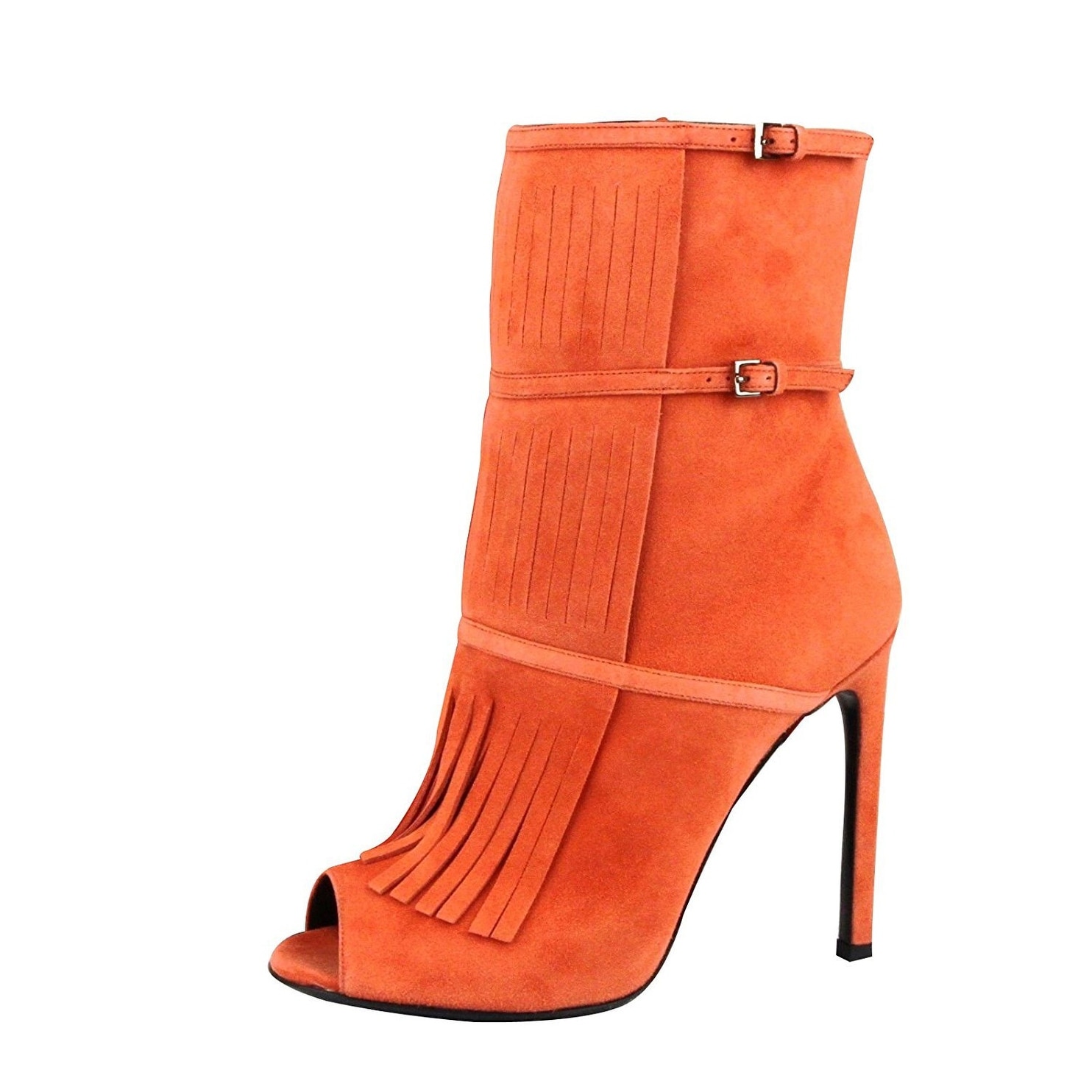 orange suede boots