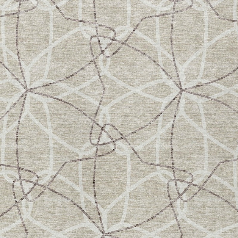 HomeRoots Geometric Modern Rectangle Outdoor Rug