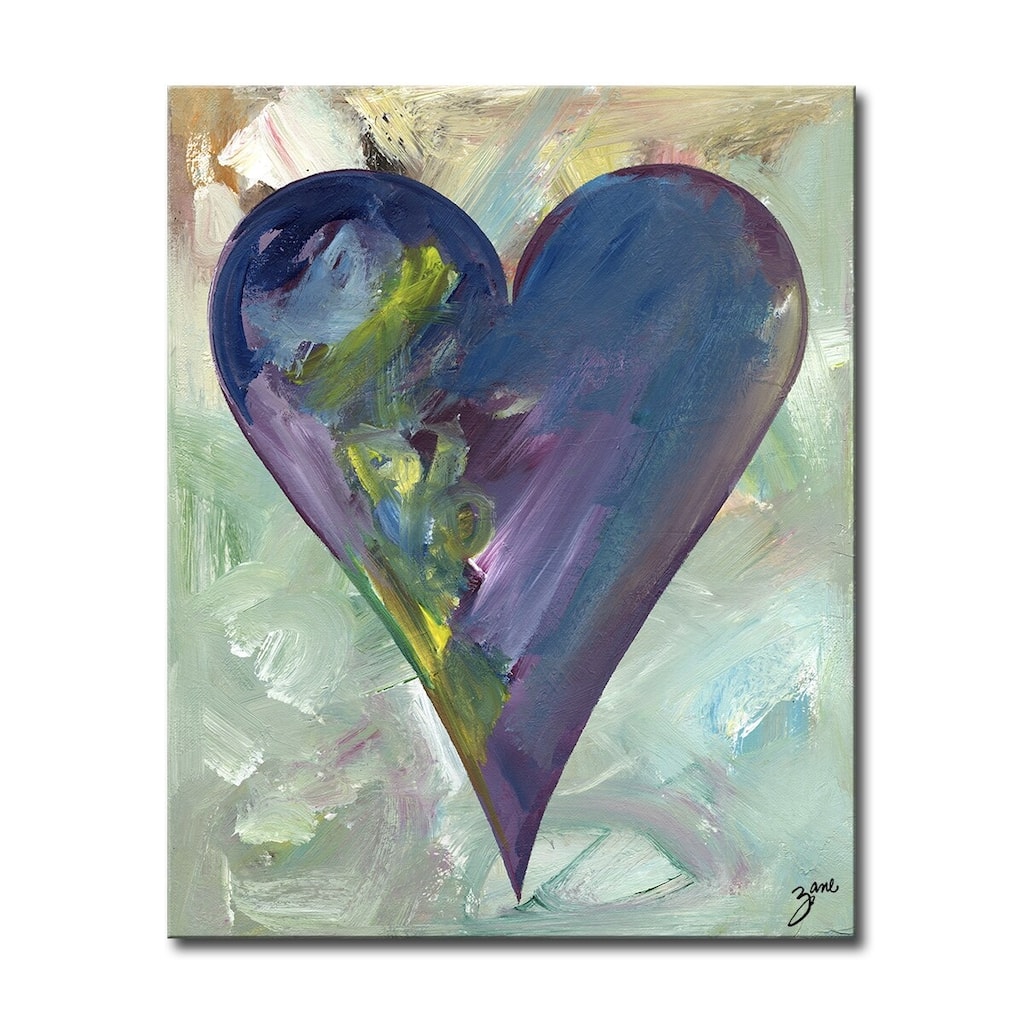 'Connor' Heartwork Wrapped Canvas Wall Art