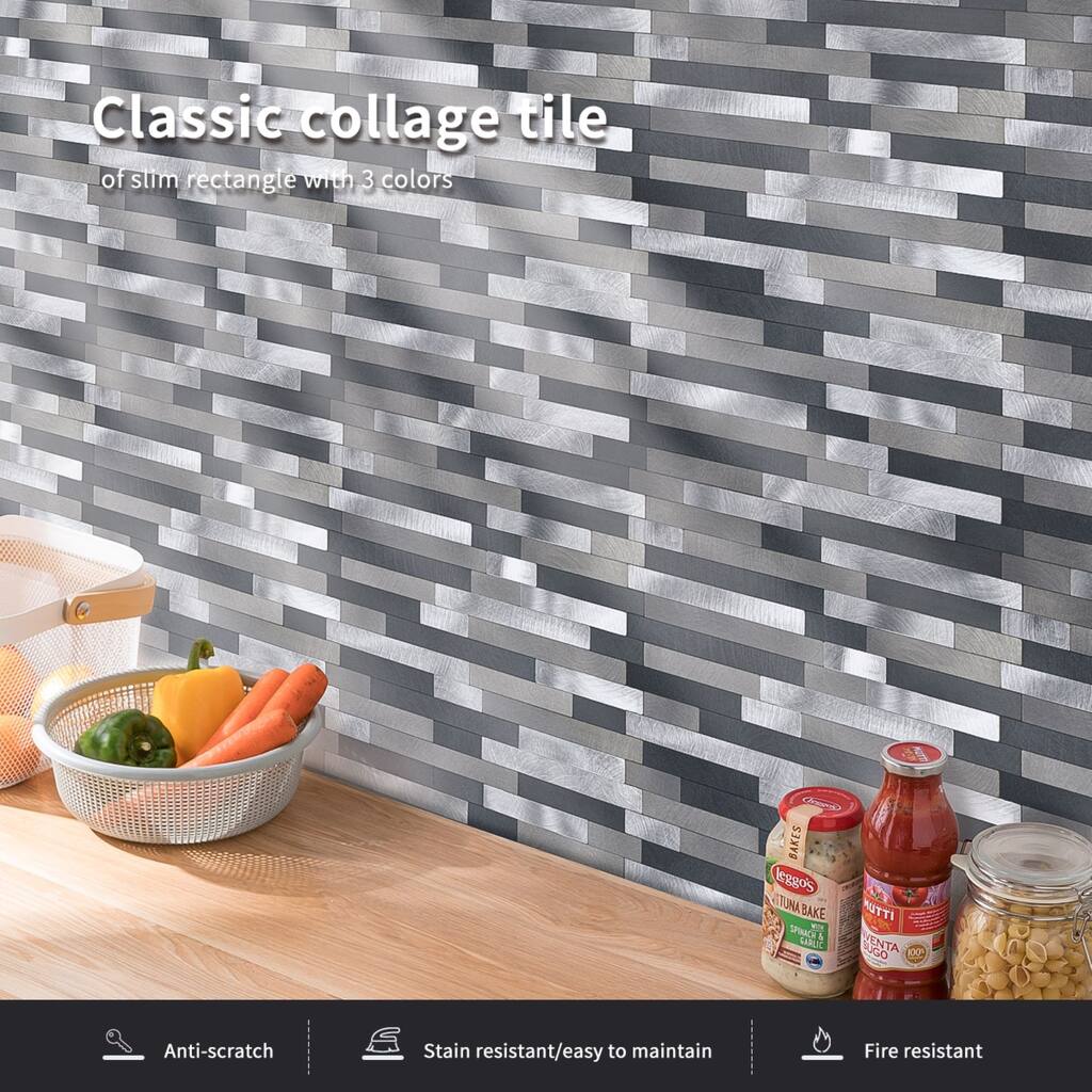 Art3d 12x12 Self Adhesive Wall Tile Peel and Stick Backsplash for Kitchen, Long Marble Design (10 Pack Art3d 12x12 Self Adhesive Wall Tile Peel and Stick Backsplash for Kitchen, Long Marble Design (10 Pack