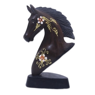 Novica Handmade Knight Horse Wood Figurine