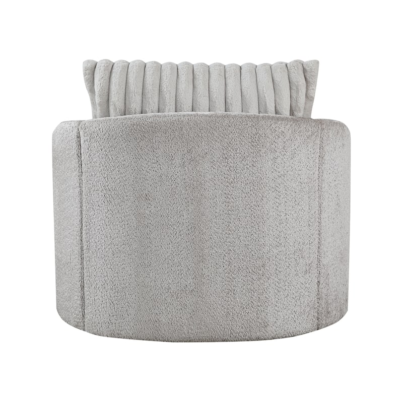 Alfena Chenille Swivel Chair