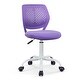 preview thumbnail 22 of 28, Gymax Kids Desk Chair Ergonomic Swivel Children Mesh Study Height Purple