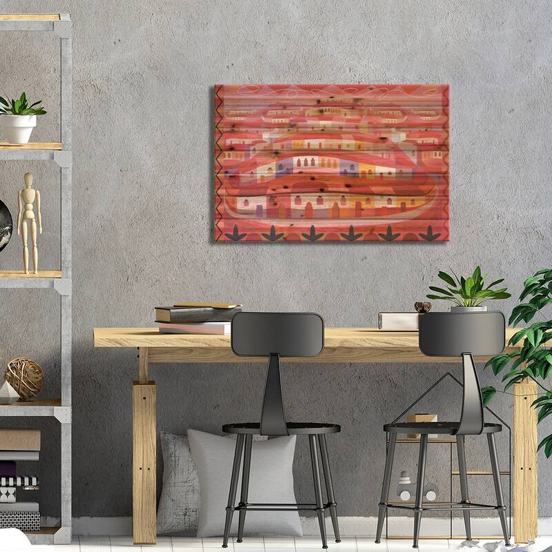 Little Sonora (Horizontal) Print On Wood by Charles Harker - Multi-Color