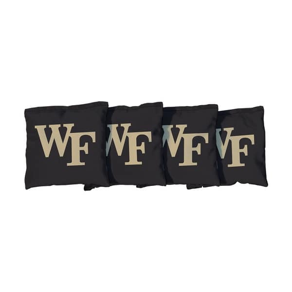 slide 2 of 3, Wake Forest Demon Deacons Black Cornhole Bags All-Weather Resin Filled
