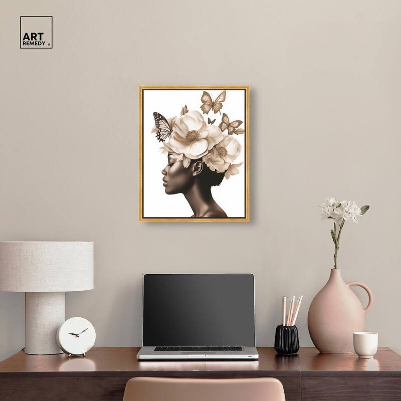 In Her Thoughts I Canvas by Art Remedy