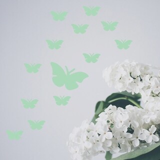 Walplus Peel and Stick Glow In The Dark Butterfly Wall Sticker Home Room Decor