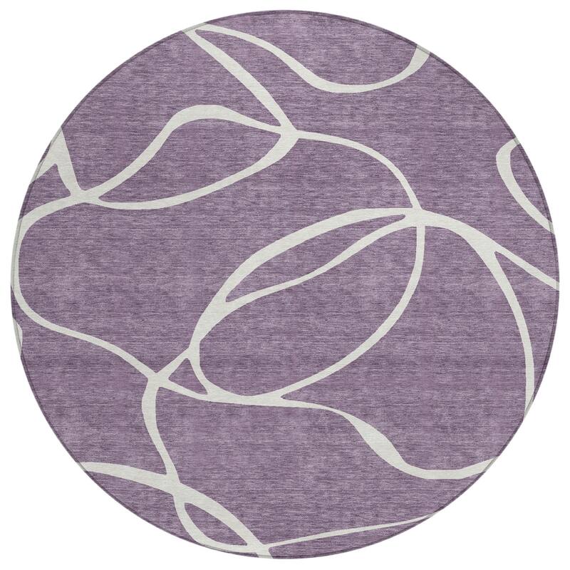 HomeRoots Abstract Transitional Rectangle Outdoor Rug