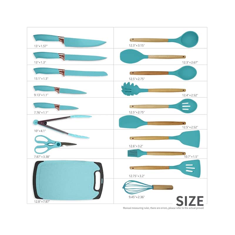 19-piece Non-stick Silicone Assorted Kitchen Utensil Set
