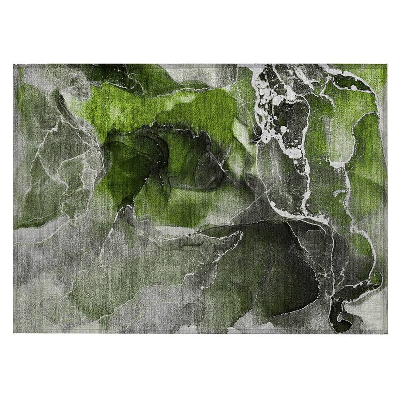 Allus Unique Abstract Weather Resistant Current & Stylish Outdoor Rug