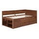 preview thumbnail 25 of 28, Twin Size Daybed with Drawers and Shelves