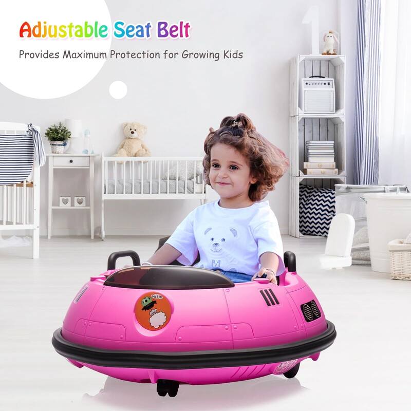 12V Kids Ride On Bumper Car, Electric Toddlers Bumper Car with Remote Control