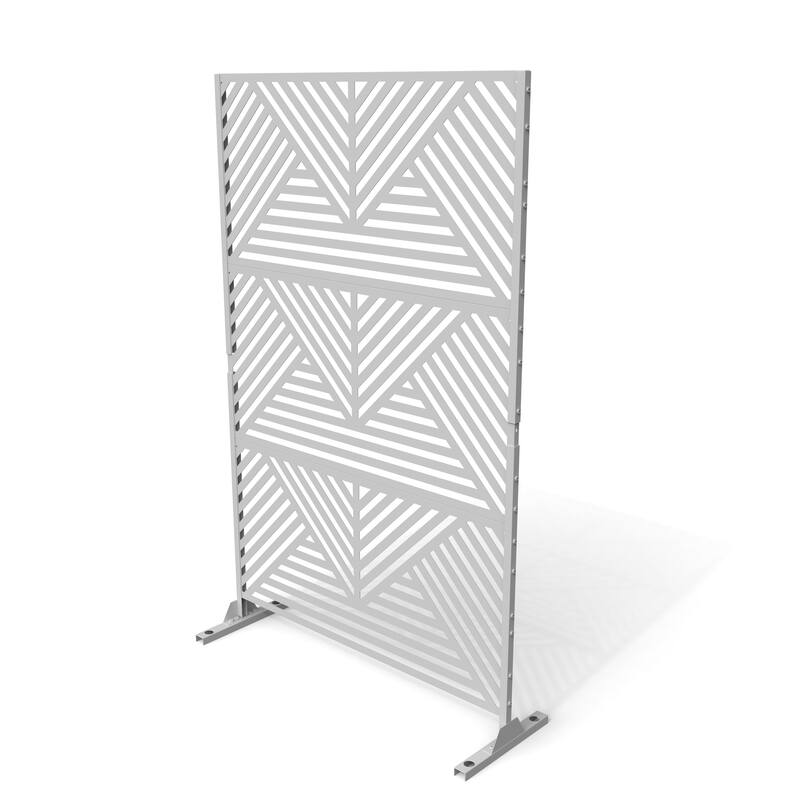 Outdoor Free Standing Metal Privacy Screen