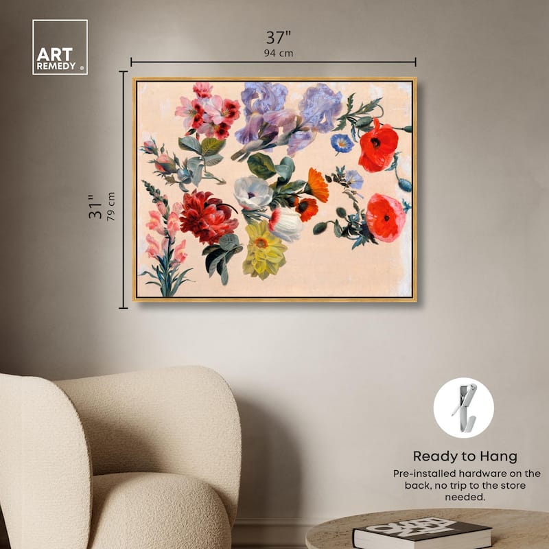 Summer Flowers Canvas by Art Remedy