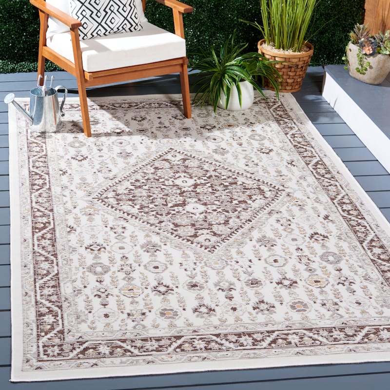 SAFAVIEH Sunrise Ioulia Indoor/Outdoor Waterproof Rug - 4' x 5'7"