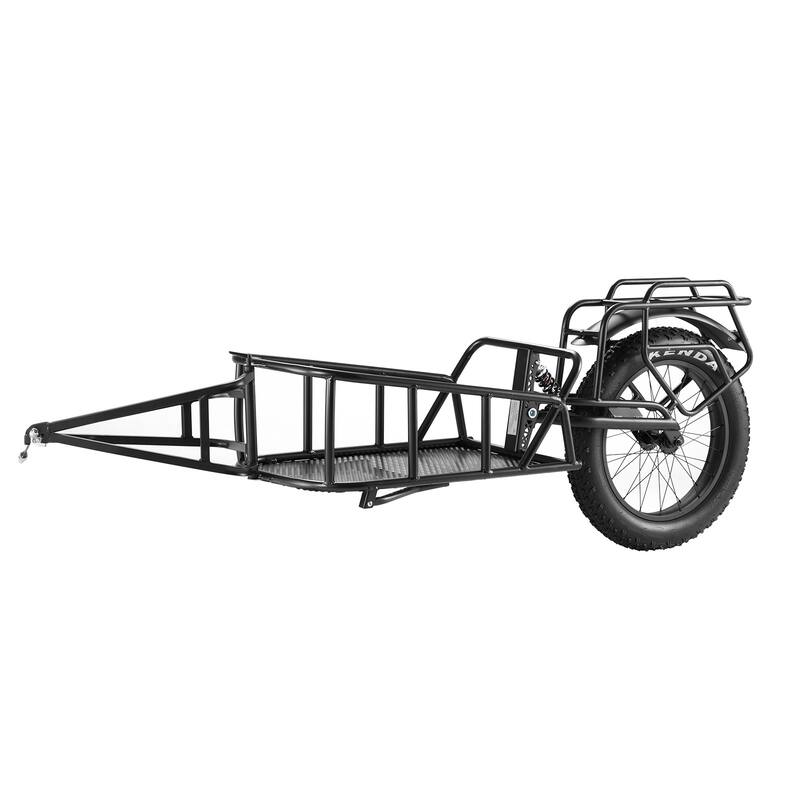 Bike Cargo Trailer Fits Most Bike Wheels, Carbon Steel Frame - 70 lbs 20" - 70 lbs 20"