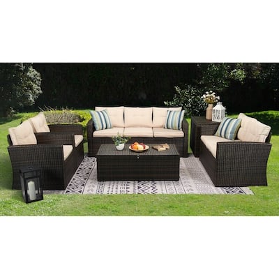 7 - Person Outdoor Seating Group with Cushions