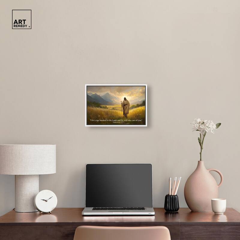 Give Your Burdens Canvas by Art Remedy