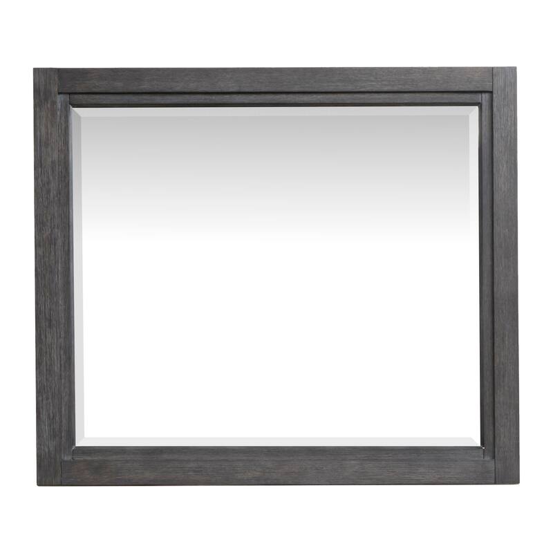 Magnussen Home Plum Creek Ravenwood Black Drawer Dresser with Landscape Mirror
