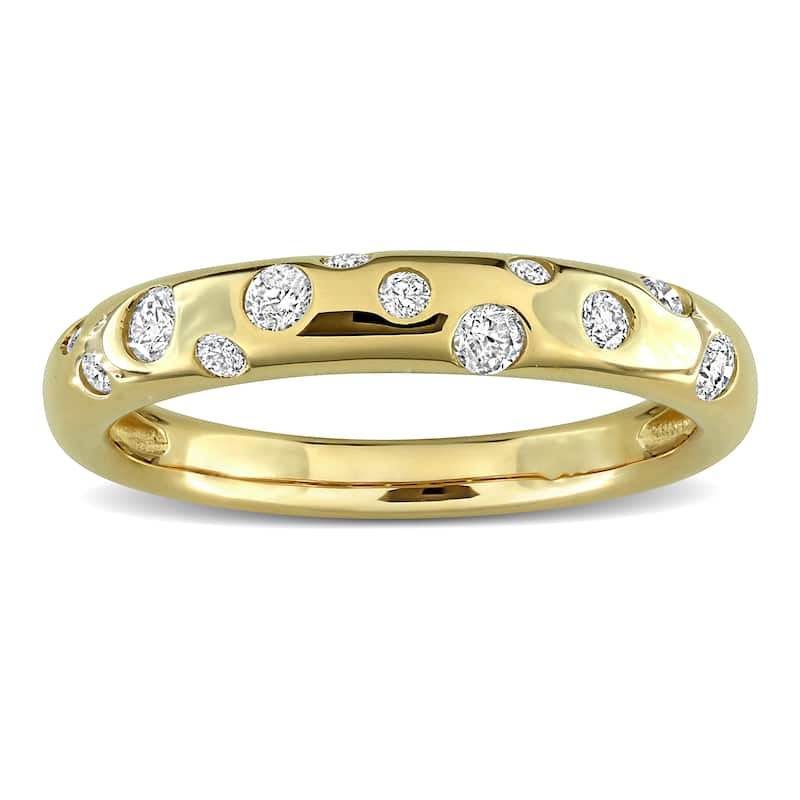 Miadora 1/3ct TW Diamond Band in 10k Yellow Gold